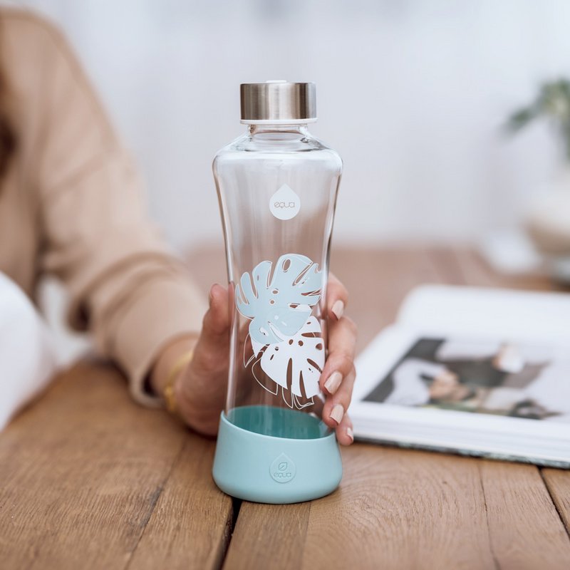 EQUA glass bottle Monstera