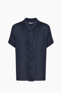 Men's Linen Navy Shirt (3539) 68% Tencel 32% Linen