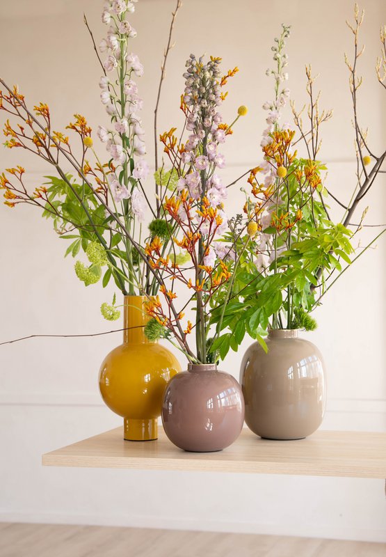 Vase Metal Medium Ocher 24x40cm