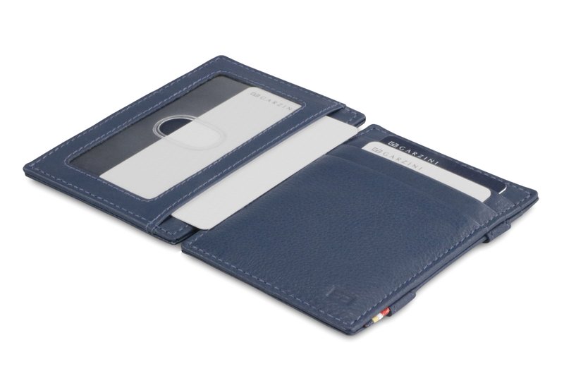 Portafoglio Essenziale ID Window Blu Navy