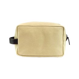 K0014GB | Beauty Case in Canvas/Genuine full-grain leather, flywheel. Color Rope/Testa Moro. Side handle. Zip closure. Dimensions: 24 x 15 x 9 cm. Packaging: Tnt bag