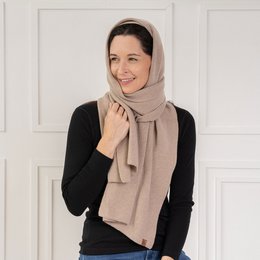 Women's Knit Scarf Merino & Cashmere