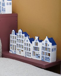 Waxinelichthouder Huisje  - Trapgevel