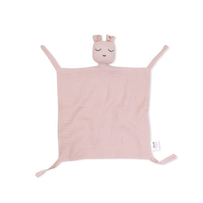 ENSEMBLE DOUDOU + BANDANA + ANNEAU DE DENTITION - MOD. OSO - ROSE FONCÉ