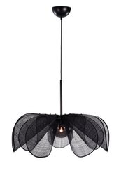 STYRKA Pendelleuchte 1L 75cm Schwarz/Rauch