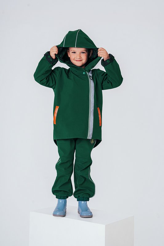 Kinder Softshell Jacke grün