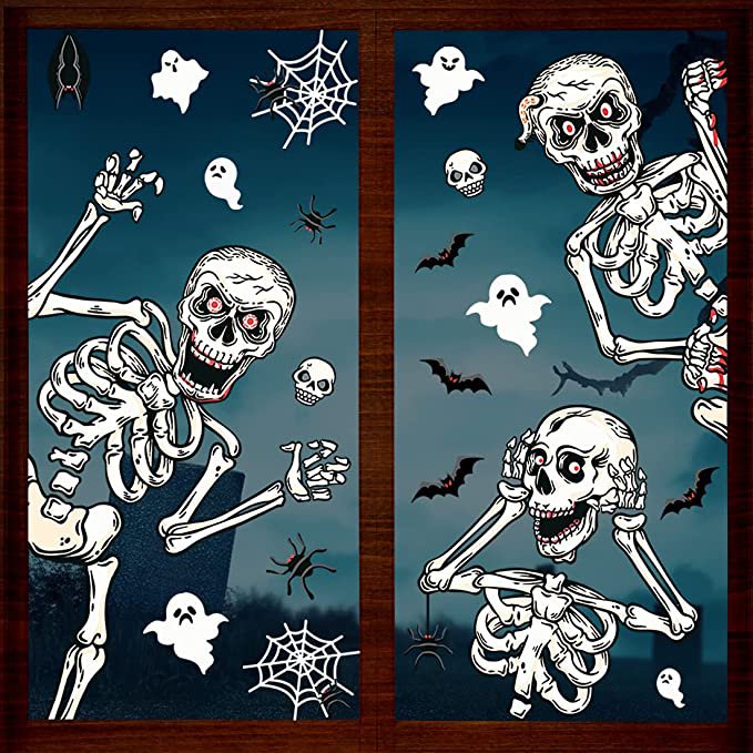 Scheletro Adesivi di Halloween