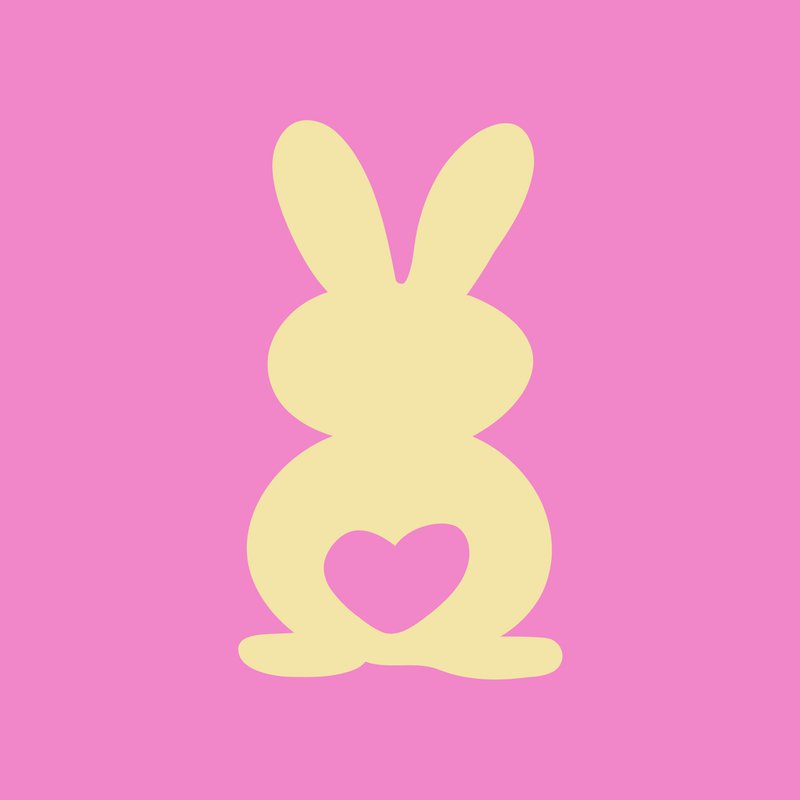 Forex Tile 10x10cm - Easter Bunny Beige - %23101030461