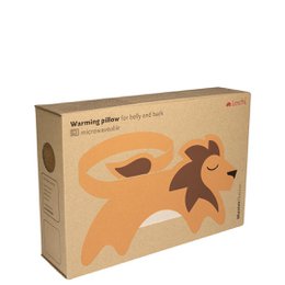 Wärmekissen für Bauch & Rücken, Körnerkissen mit Bio-Weizen, Löwe