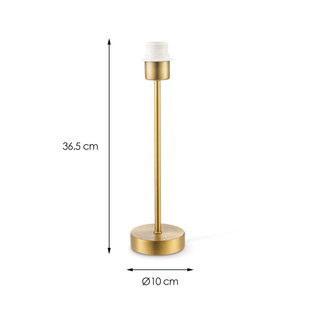 Base per lampada da tavolo Home Sweet Home Singola 10/10/36,5 cm - Ottone
