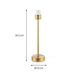 Base per lampada da tavolo Home Sweet Home Singola 10/10/36,5 cm - Ottone