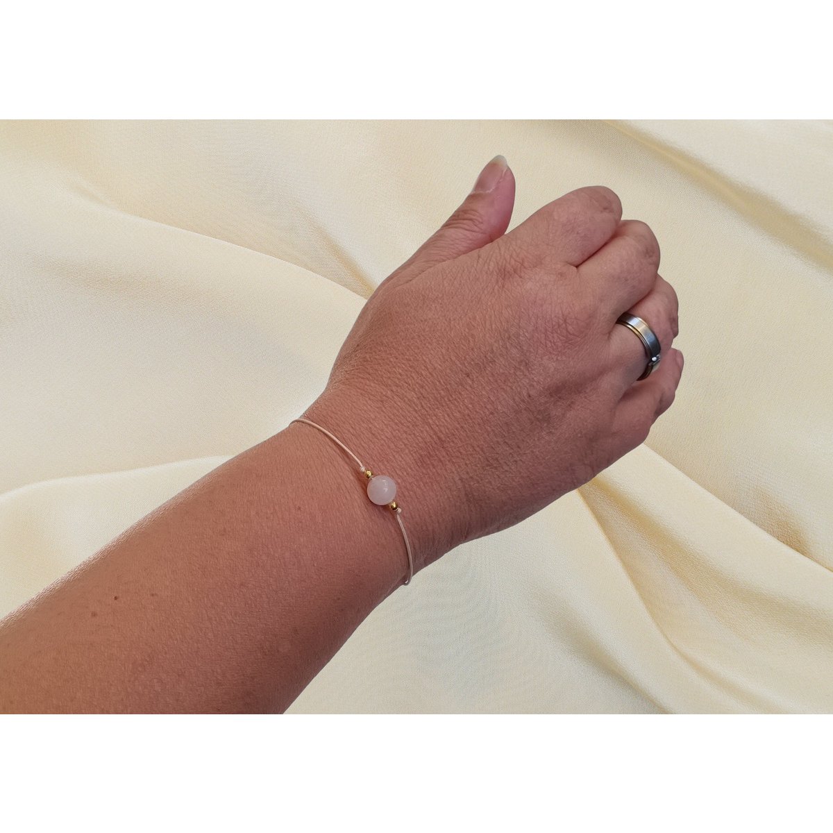 Rosenquarz Armband