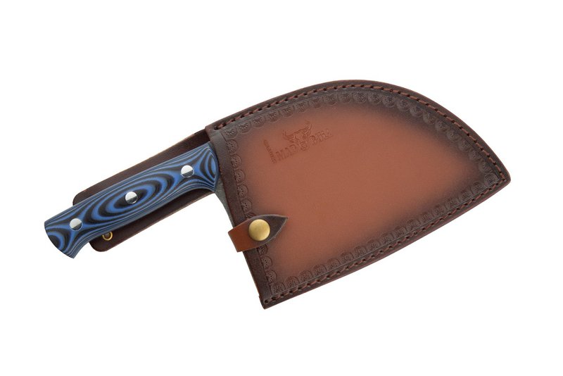 Samura Mad Bull Serbian Chef's Knife 180 mm, Black & Blue Handle