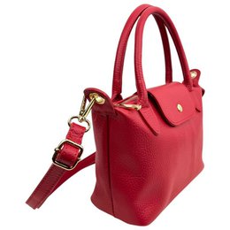 Bolso de Mano Piel Italiana con Asas Cortas y Solapa 58070