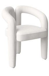 Spisestuestol Japandi White Velvet