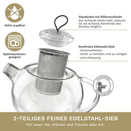 Creano glas tekande Jumbo 1,0l med si