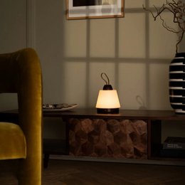 Liv Mørkebrun Genopladelig Lampe