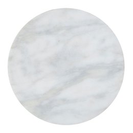 Tavolino in metallo rotondo ø 45 x 56 cm tavolo decorativo in marmo Sohoo con cornice argento o oro
