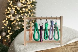DIY -pakke Macramé Keychain (2 stykker)