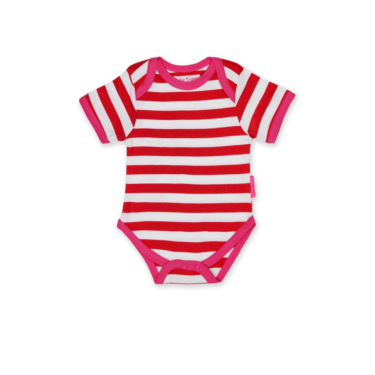 Baby bodies made of organic cotton, 2-pack, red and pink