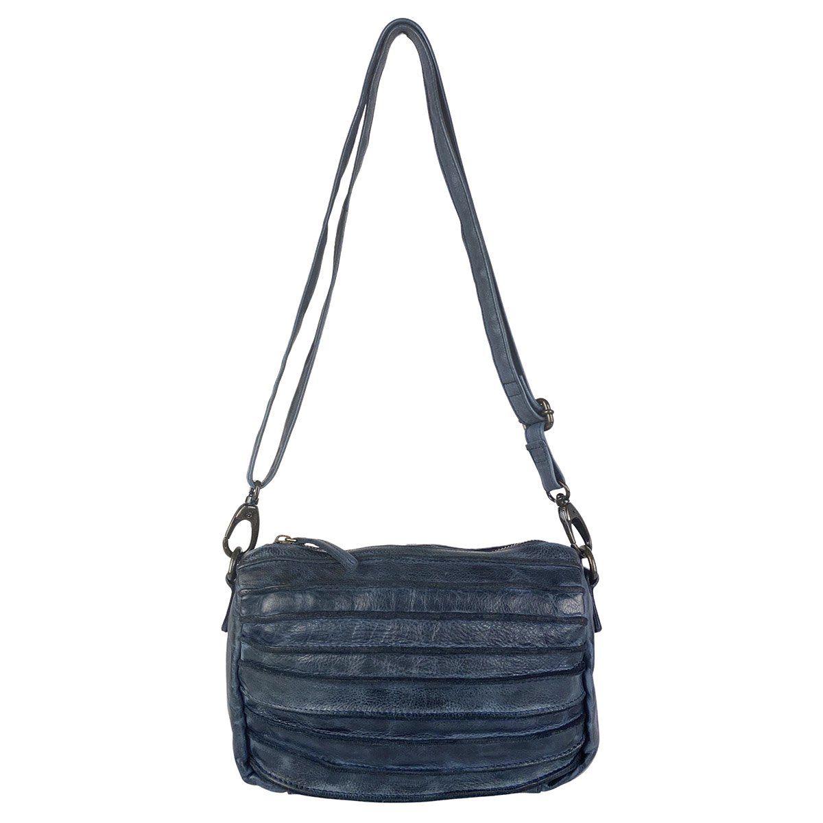 Bolso Bandolera De Mujer En Piel Lavada En 4 Colores