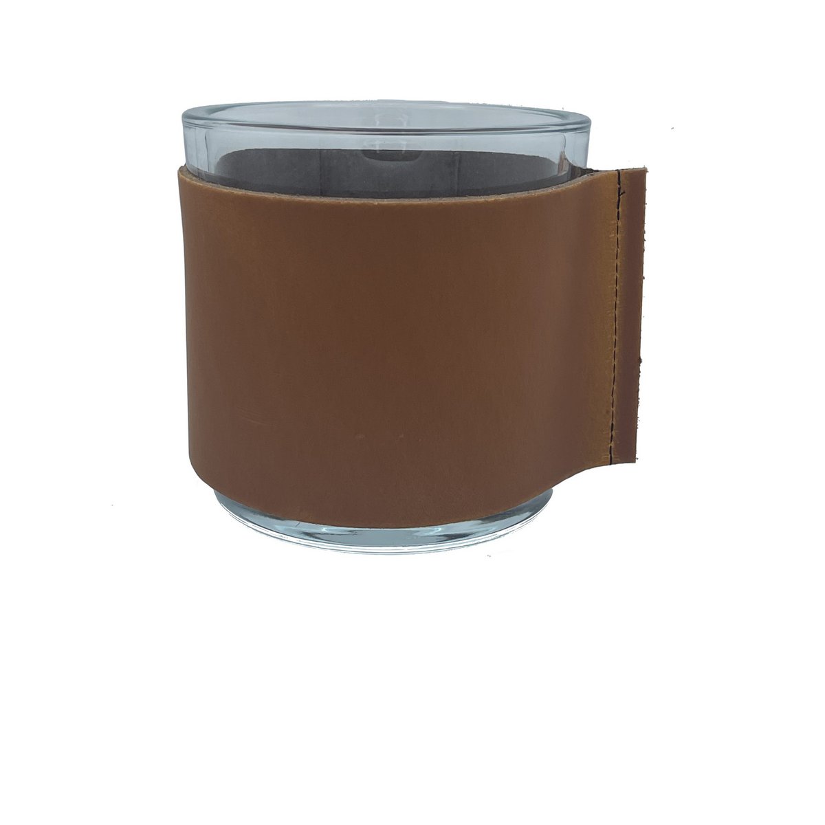 Teholder læder XL cognac