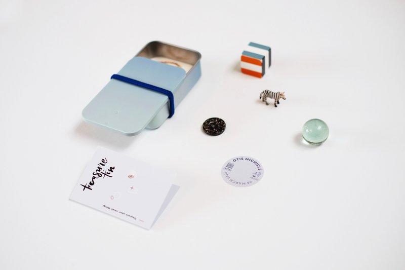 Treasure Tin - Cloudy Blue