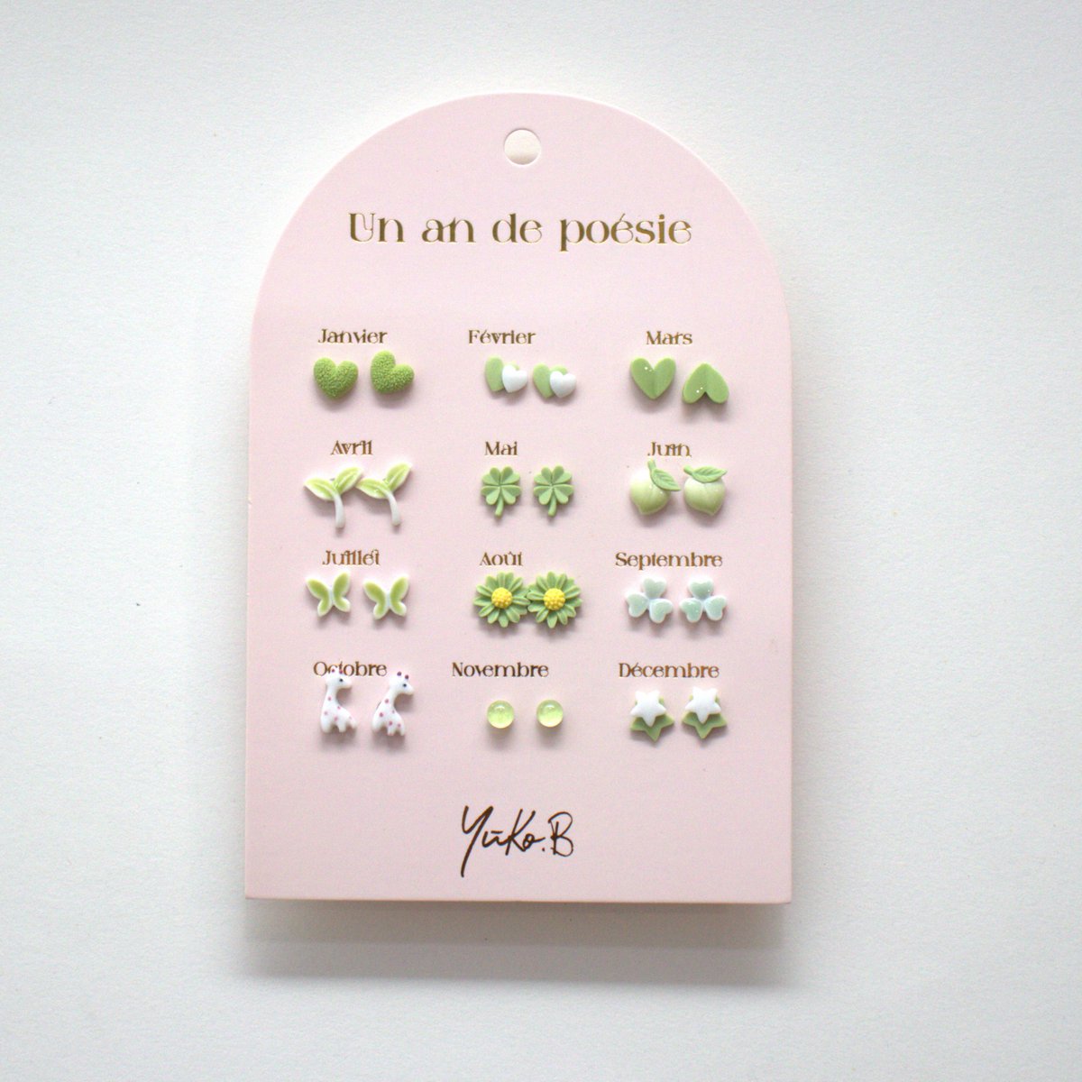 Offer of 20 poetic earrings cards