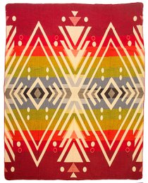 Ecuadorian alpaca blanket | native blanket | Imbabura Red