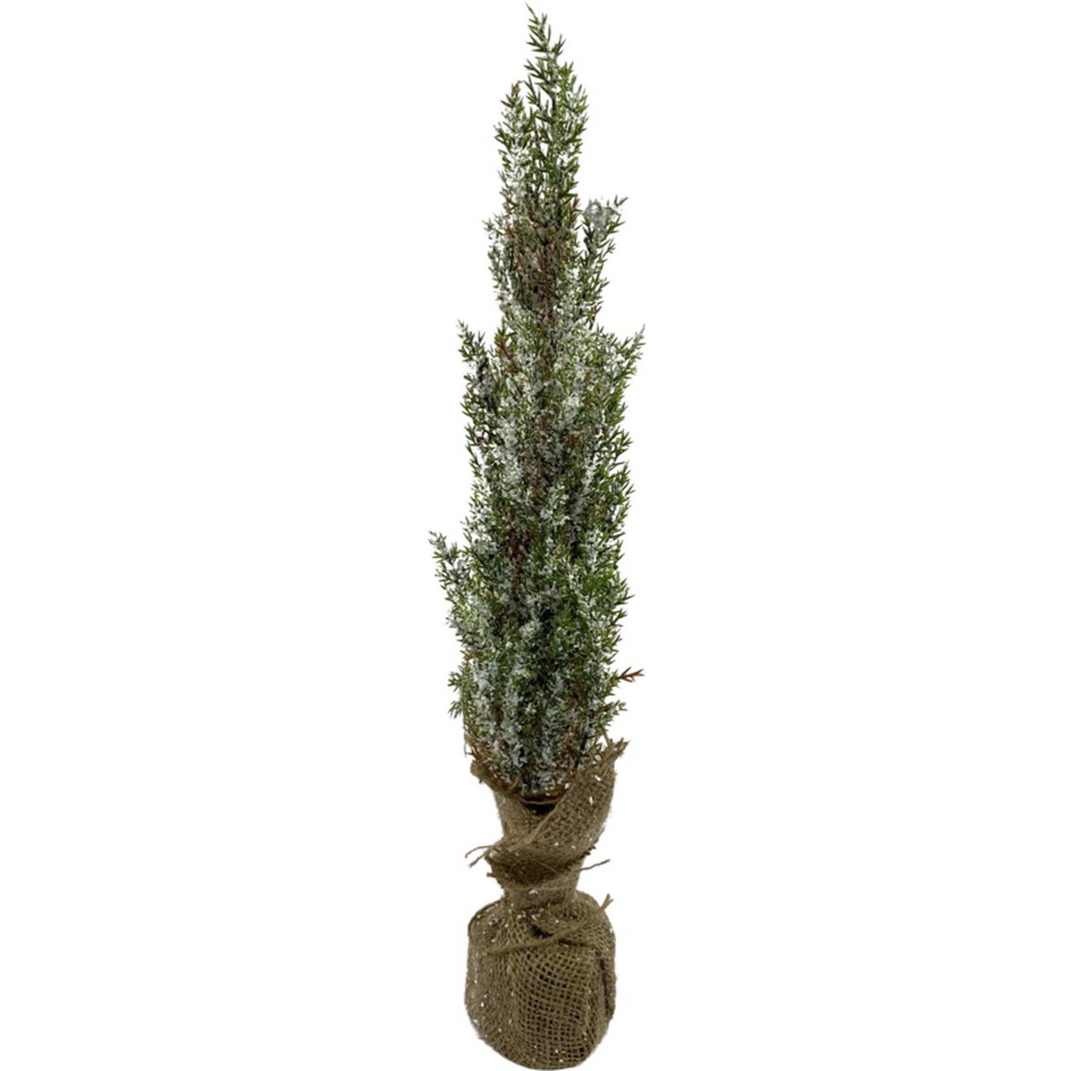 Natural artificial Christmas tree on jute stand 45 cm