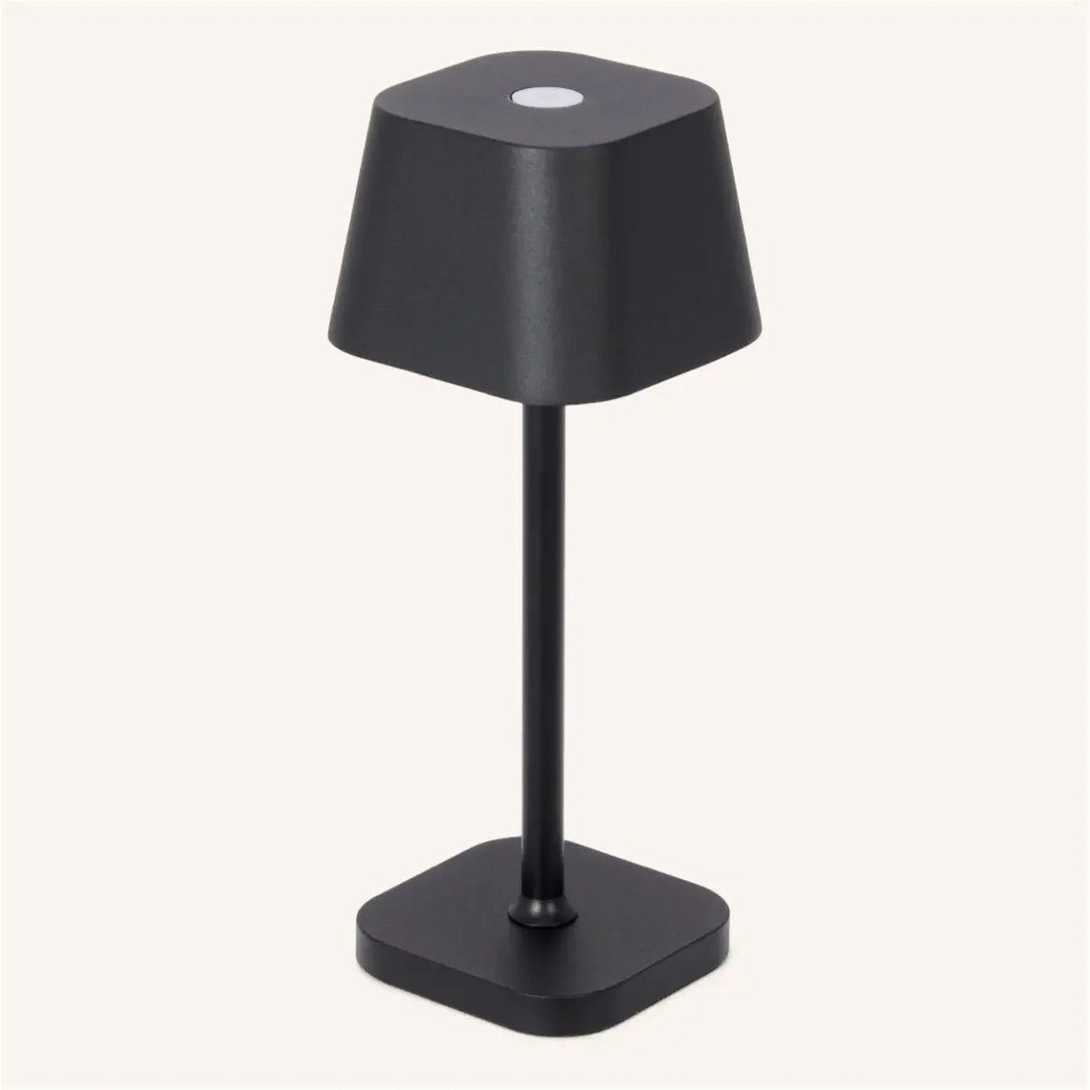 Lampe de table rechargeable noire Ava