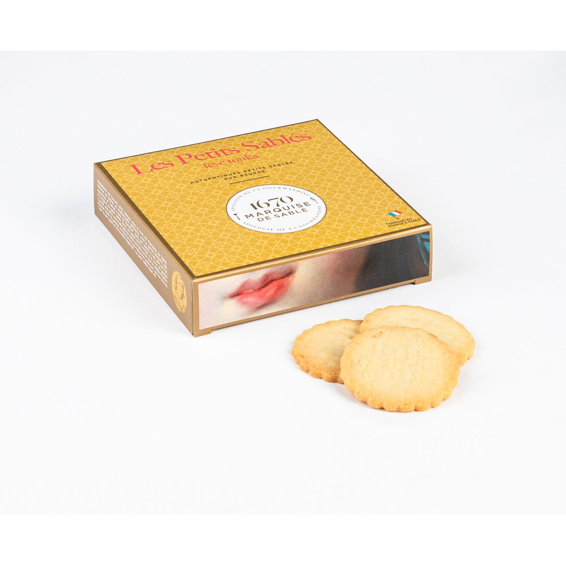 Tonka bean shortbread cookies - 100g cardboard box - End of school year gift