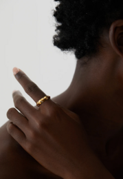 Cherethims - Concave Gold Ring