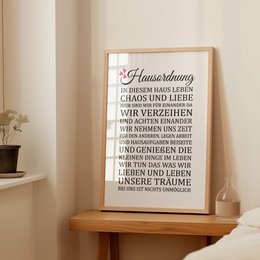 Poster: Hausordnung