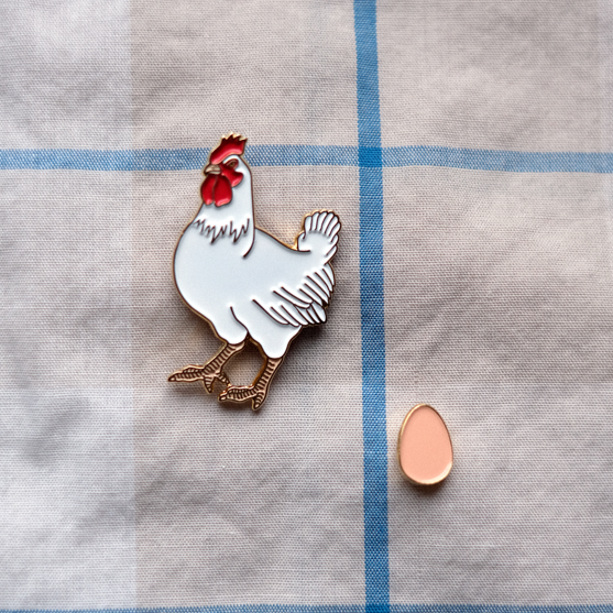Enamel Pin "Chicken & Egg"