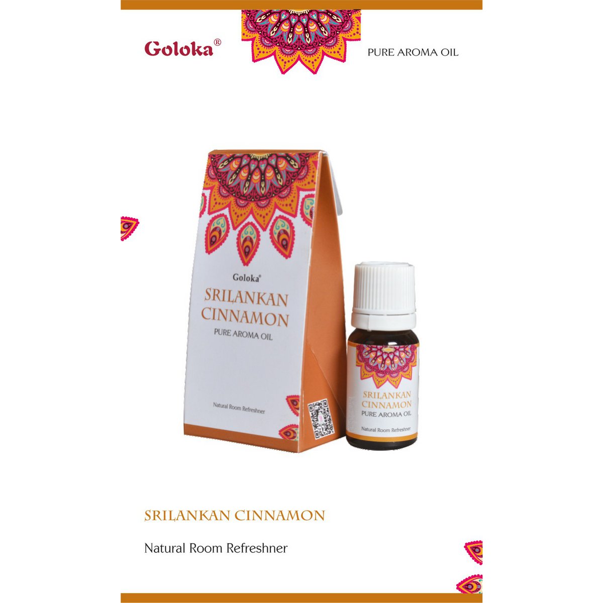 Goloka geurolie Sri Lankaanse kaneel 10ml
