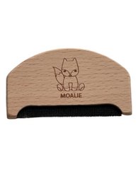 # Product Description

Wooden lint roller with cute cat design, natural wood material, pet hair removal tool.