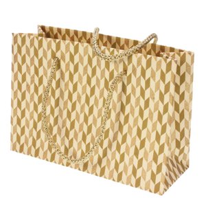 Cadeautasje wit/goudkleurig
