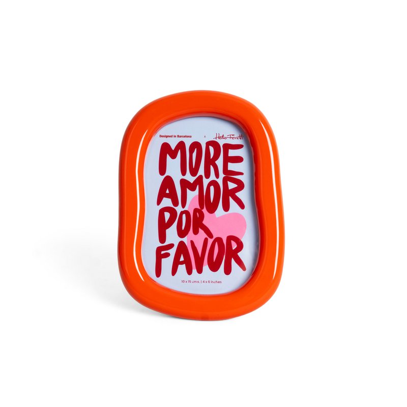 ORANGE GLOSSY PHOTO FRAME HF