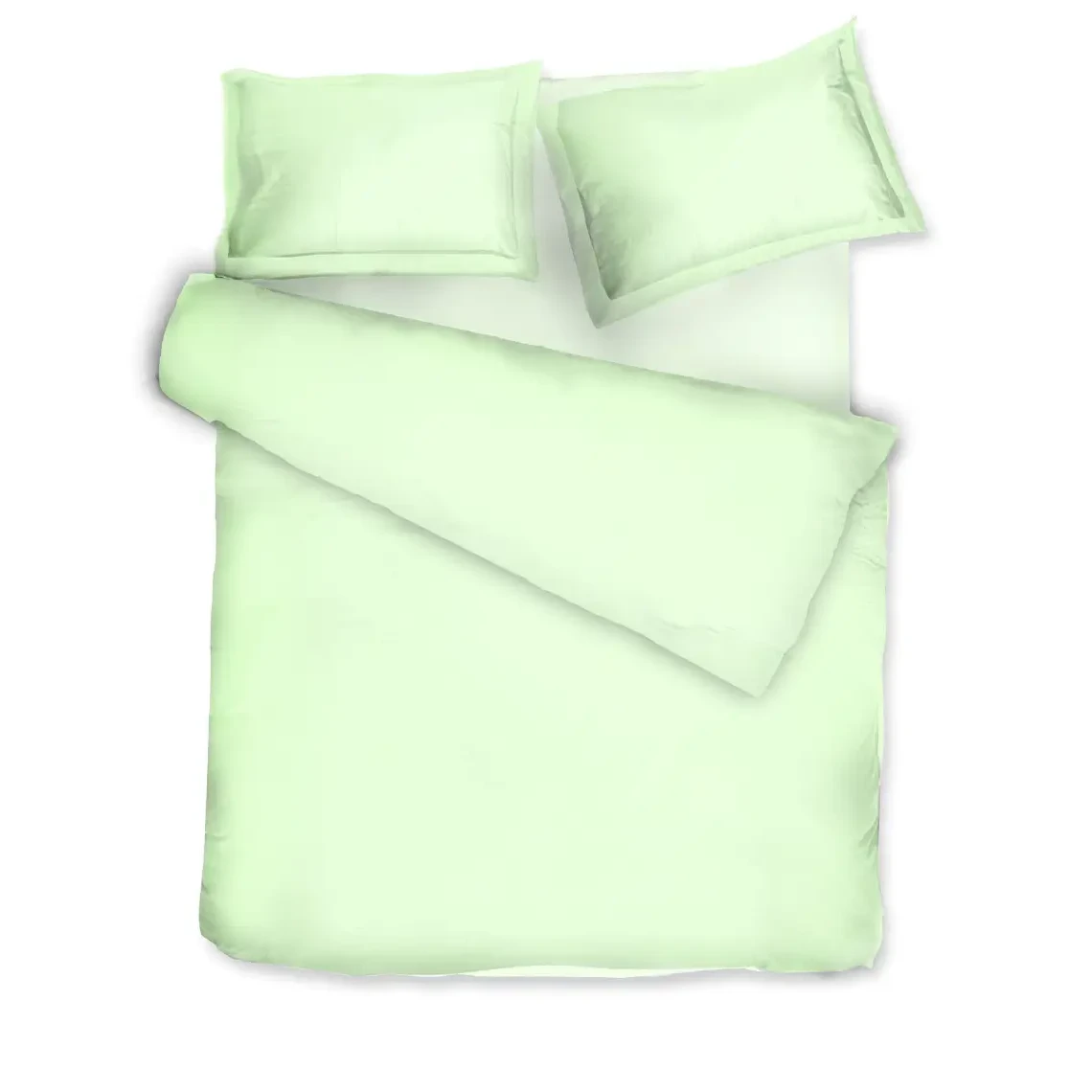 Parure de lit en satin Solid Sweet Lime