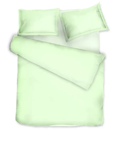 Satijnen beddengoedset Solid Sweet Lime