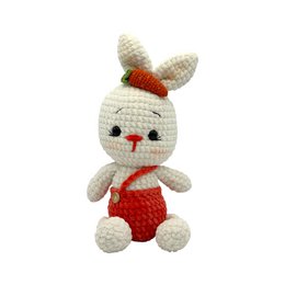 Handmade cuddly toy - bunny - made of velvet