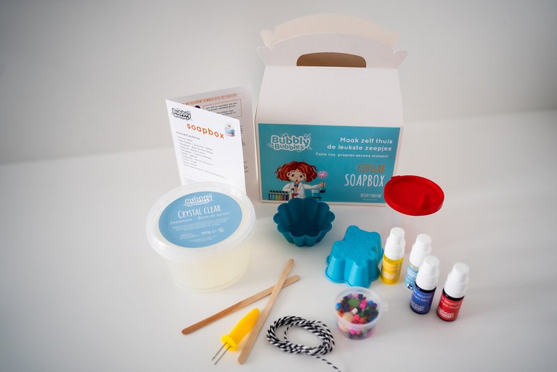 BubblyBubbles® - KidsLab Sæbekasse - Startsæt komplet