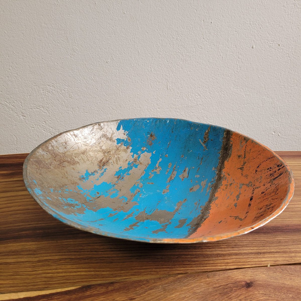 Tazón grande "Leo" Ø 38 cm hecho de barriles de aceite reciclados Upcycling | diferentes colores