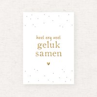 Kartenglück zusammen | Goldfolie