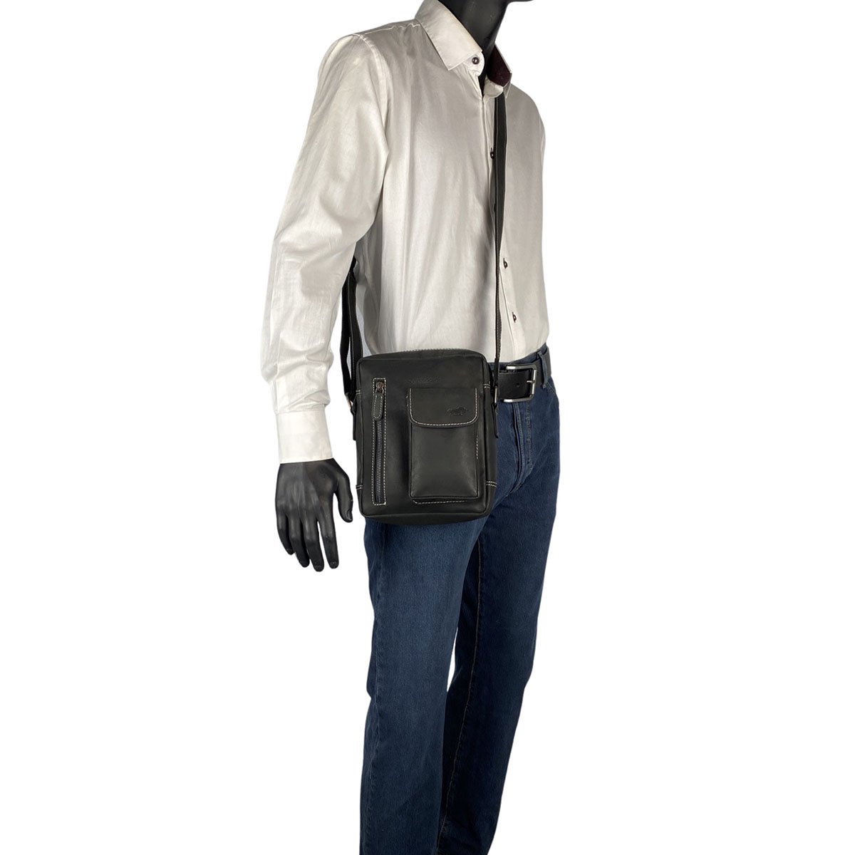 Bolso De Hombre O Bolso De Mujer En 3 Colores De Piel De Búfalo - Bandolera De Mujer O De Hombre