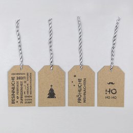4 x Geschenkanhänger Steven