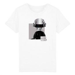 Unisex børne T-shirt kollektion %2328 - Daft Punk sølv