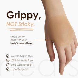 Neats Grippy Silicone Nipple Covers - 1 pair (Caramel)