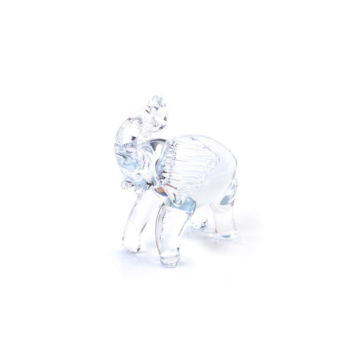 Olifant van glas - hoogte 12 cm - Handgemaakt 